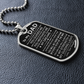 To My Dad - My Dreams - Dog Tag Necklace