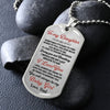 To My Daughter - You Will Always Be My Baby Girl - Dog Tag Necklace