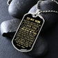 To My Son Gift From Dad - Just Follow Your Heart - Dog Tag Necklace