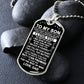 To My Son Gift From Dad - I Believe In You - Dog Tag Necklace