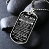 To My Son Gift From Dad - I Believe In You - Dog Tag Necklace