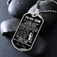 To My Son Gift From Dad - My Little Boy - Son Gifts Dog Tag Necklace