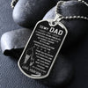 To My Dad - My Loving Father - Dog Tag Necklace