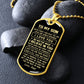 To My Son Gift From Dad - Just Follow Your Heart - Dog Tag Necklace