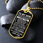 To My Son Gift From Dad - I Believe In You - Dog Tag Necklace
