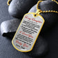 To My Daughter - You Will Always Be My Baby Girl - Dog Tag Necklace