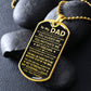 To My Dad - My Dreams - Dog Tag Necklace