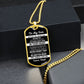 To My Son From Dad - Never Feel That You Are Alone - Dog Tag Necklace