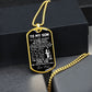 To My Son Gift From Dad - My Little Boy - Son Gifts Dog Tag Necklace