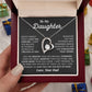 Daughter Believe In Yourself - Forever Love Necklace - Gift For Daughter From Dad