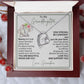 To My Granddaughter - Stay Strong - Forever Love Necklace