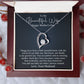 To Beautiful Wife - I Love You More - Forever Love Necklace