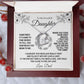 To My Daughter - When you took your first breath - Love Knot Necklace