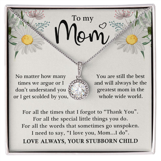 To My Mom - Greatest Mom - Eternal Hope Necklace