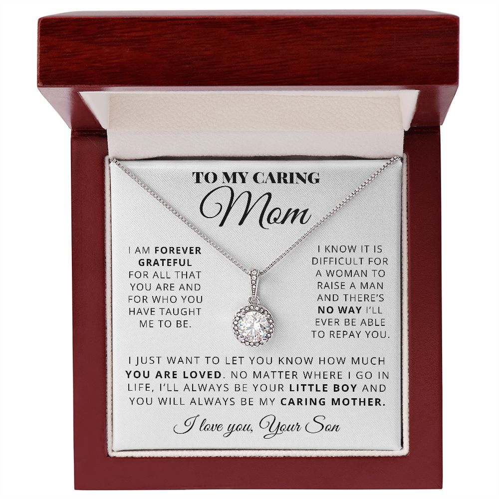 Mom You Are Loved - Eternal Hope Necklace - Gift For Mom From Son - Mother Christmas Gift Idea