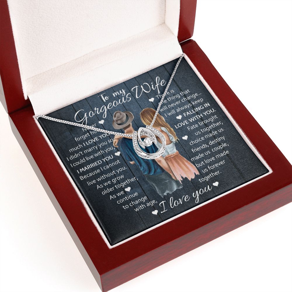 To My Wife - I Married You - Necklace For Wife