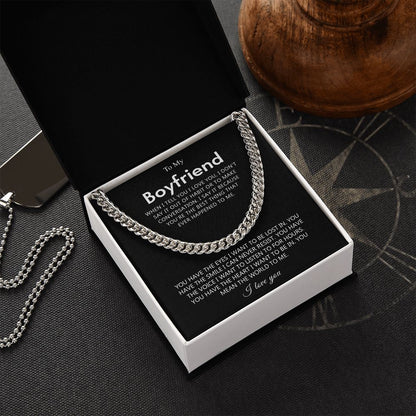 To My Boyfriend - The Best Thing - Cuban Link Chain Necklace
