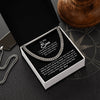 To My Son Gift From Mom - Proudest Moment - Cuban Link Chain Necklace