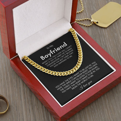 To My Boyfriend - The Best Thing - Cuban Link Chain Necklace