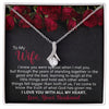 To My Wife - Standing Together - Alluring Beauty Necklace