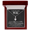 To My Wife The Sun The Wind Necklace - Perfect Gift for Wife - Sentimental Thoughtful Gift - Christmas Valentine's Day Jewelry