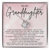 To My Granddaughter - Always Remember - Gift For Granddaughter - Love Knot Necklace