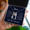 To My Mom Gift From Son - I Know It's Difficult For A Woman - Love Knot Necklace