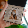 To My Daughter - This Old Lion Will Always Have Your Back - Love Knot Necklace Gift From Dad