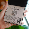 To My Daughter Gift From Dad - Never Lose - Viking Dad To Daughter Gift - Love Knot Necklace