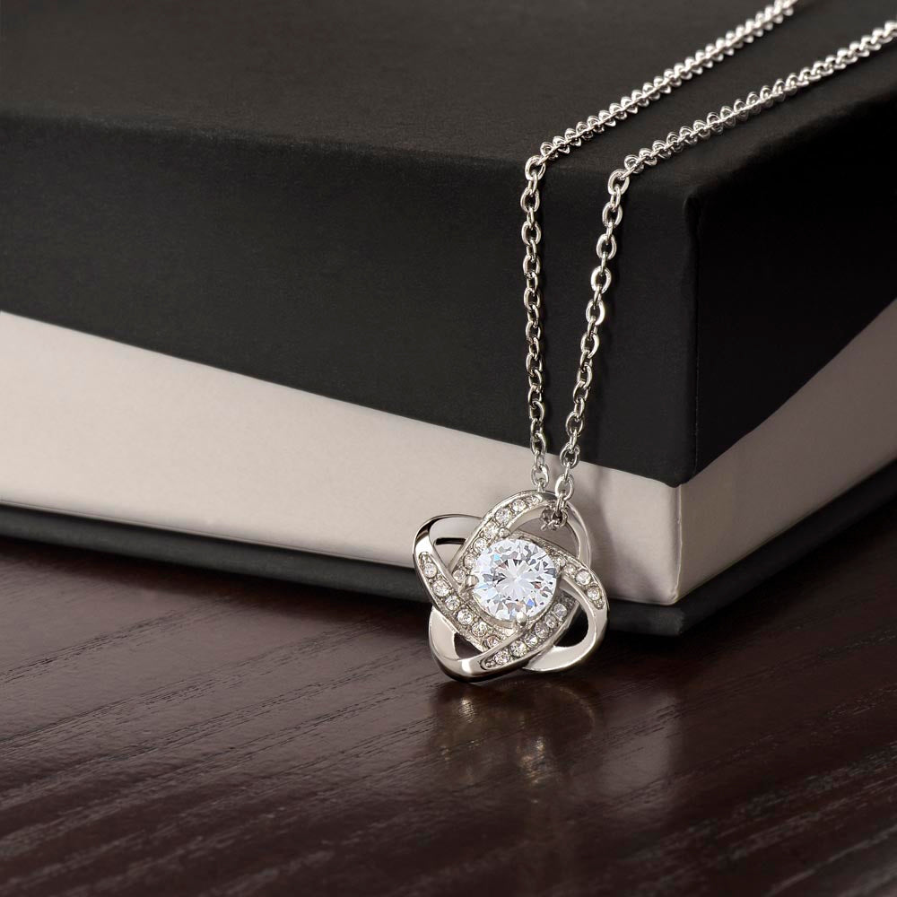 To My Granddaughter - Always Remember - Gift For Granddaughter - Love Knot Necklace