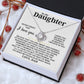 To My Daughter - I Hope You - Love Knot Necklace