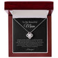 To My Beautiful Mum - Thank You For All Your Life Lessons - Love Knot Necklace From Son