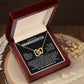 Granddaughter Gift From Grandma - Interlocking Hearts Necklace with Message Card