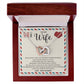 Wife Once Upon A Time - Interlocking Hearts Necklace - Romantic Gift For Wife From Husband