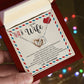 Wife Once Upon A Time - Interlocking Hearts Necklace - Romantic Gift For Wife From Husband