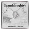 To My Granddaughter - Always In Mine - Forever Love Necklace