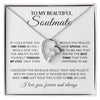 To My Beautiful Soulmate - You Are The Best Thing - Forever Love Necklace