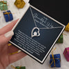 To Beautiful Wife - I Love You More - Forever Love Necklace