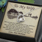 Wife The Beat Of My Heart - Forever Love Necklace - Gift For Wife From Husband