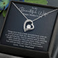 To Beautiful Wife - I Love You More - Forever Love Necklace