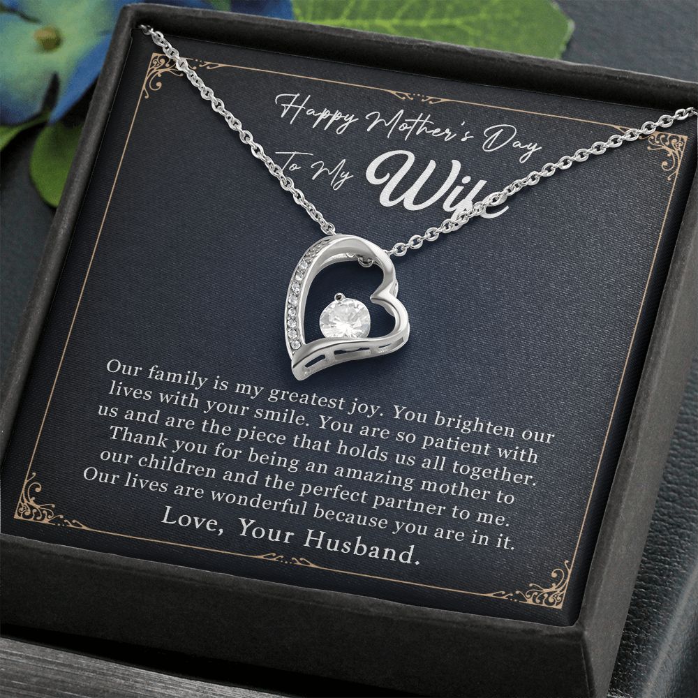 To My Wife - Amazing Mother - Forever Love Necklace