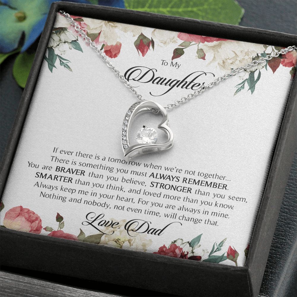 To My Daughter - When We're Not Together - Forever Love Necklace