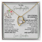 To My Granddaughter - Stay Strong - Forever Love Necklace