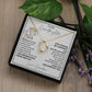 To My Granddaughter - Stay Strong - Forever Love Necklace