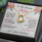 To My Wife - I Choose You - Forever Love Necklace - Romantic Gift for Wife