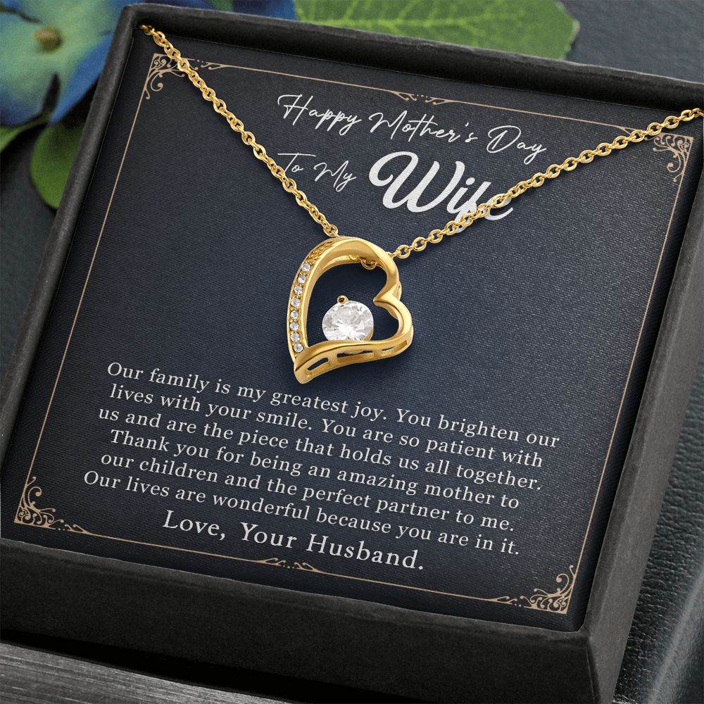 To My Wife - Amazing Mother - Forever Love Necklace